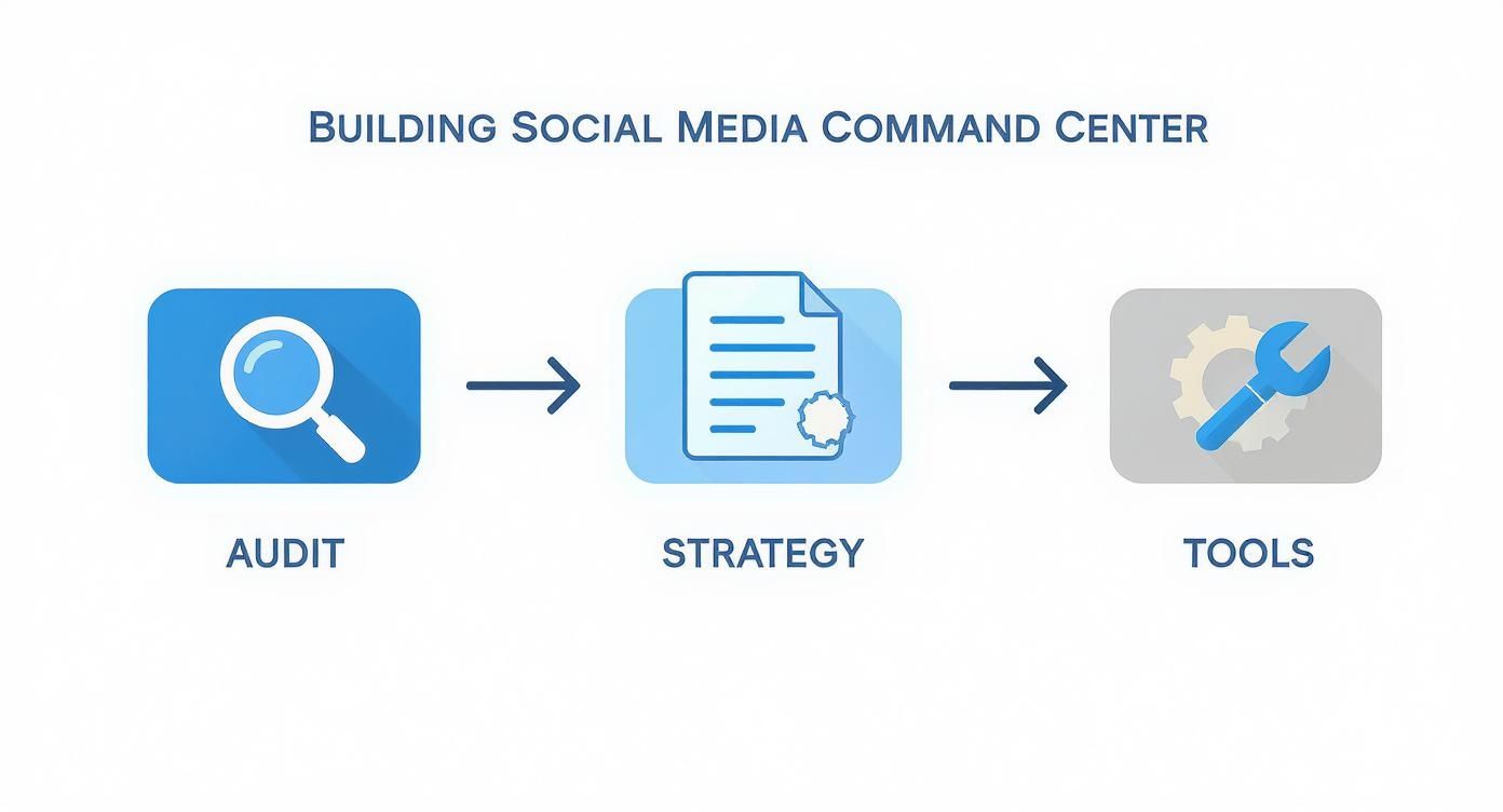 Infographic about managing multiple social media accounts