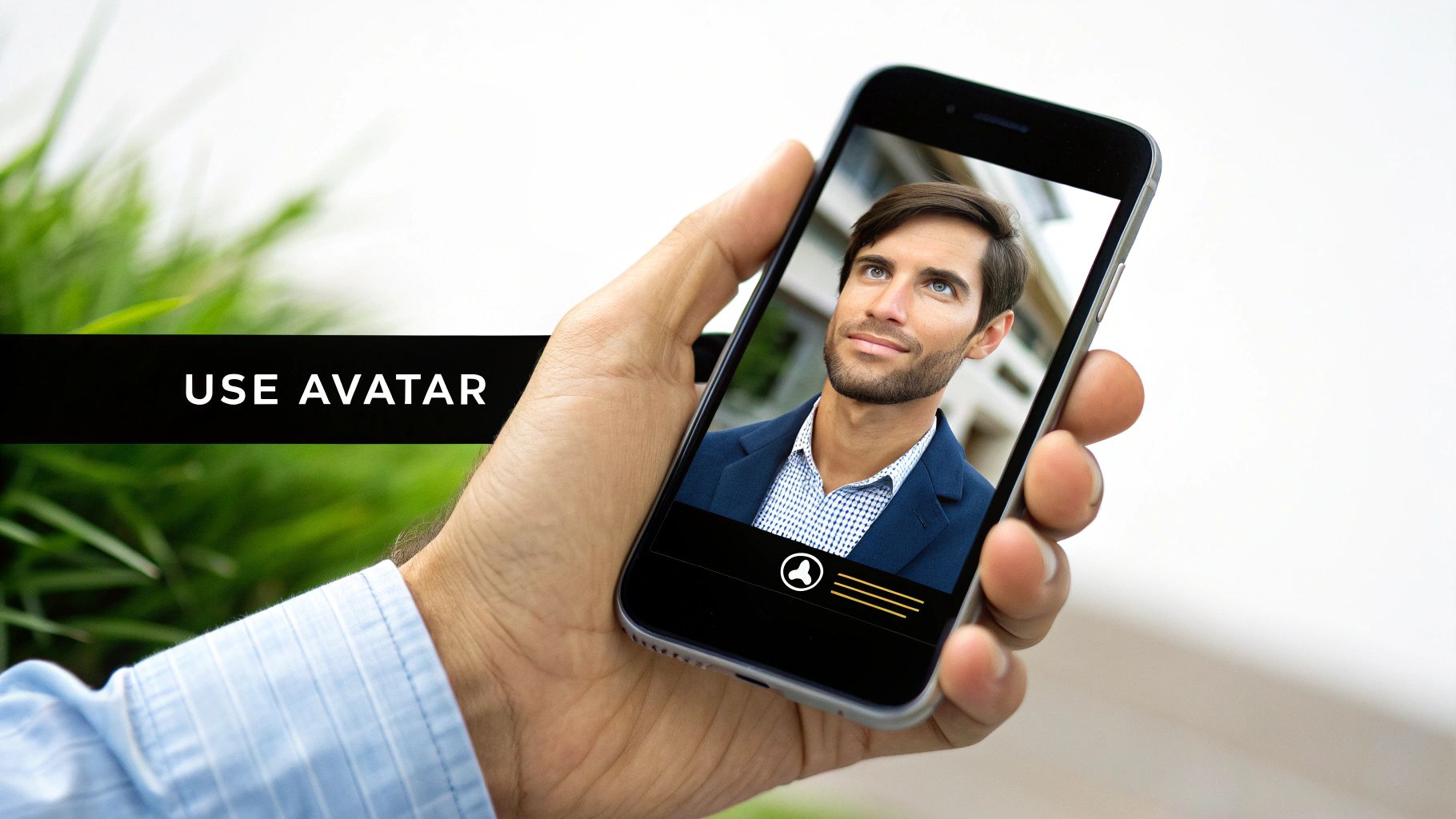 An AI-generated avatar being used across multiple platforms like LinkedIn, Instagram, and a gaming profile, showing its versatility.