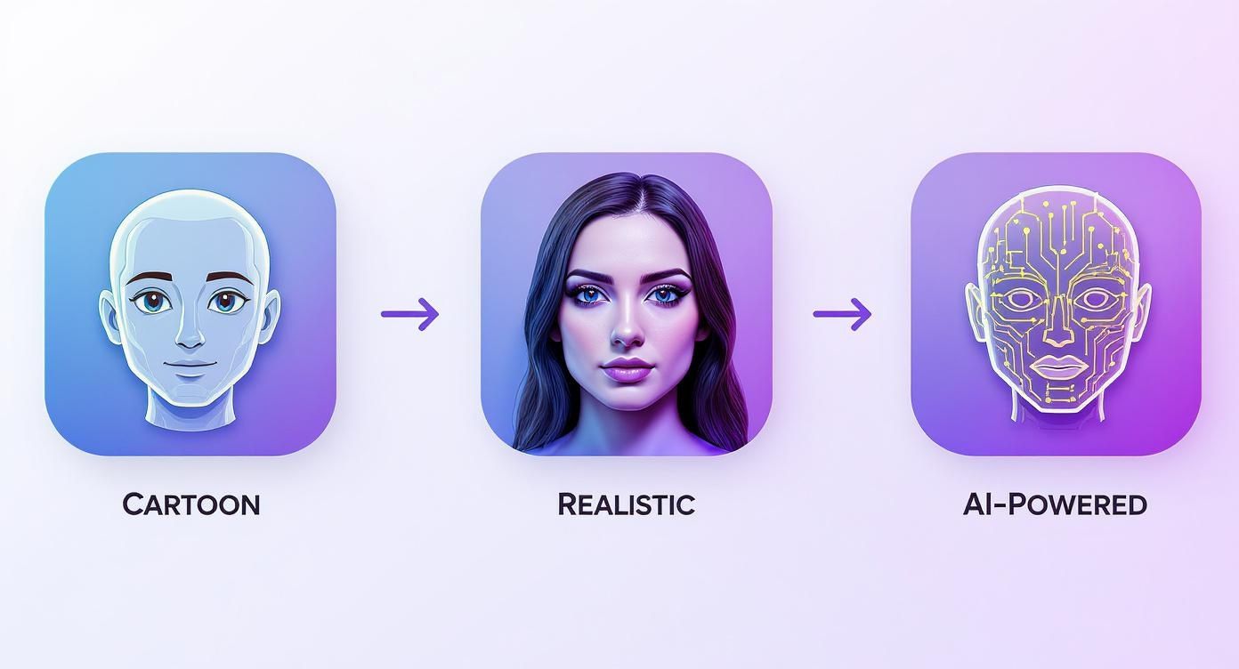 Infographic about free realistic avatar creator