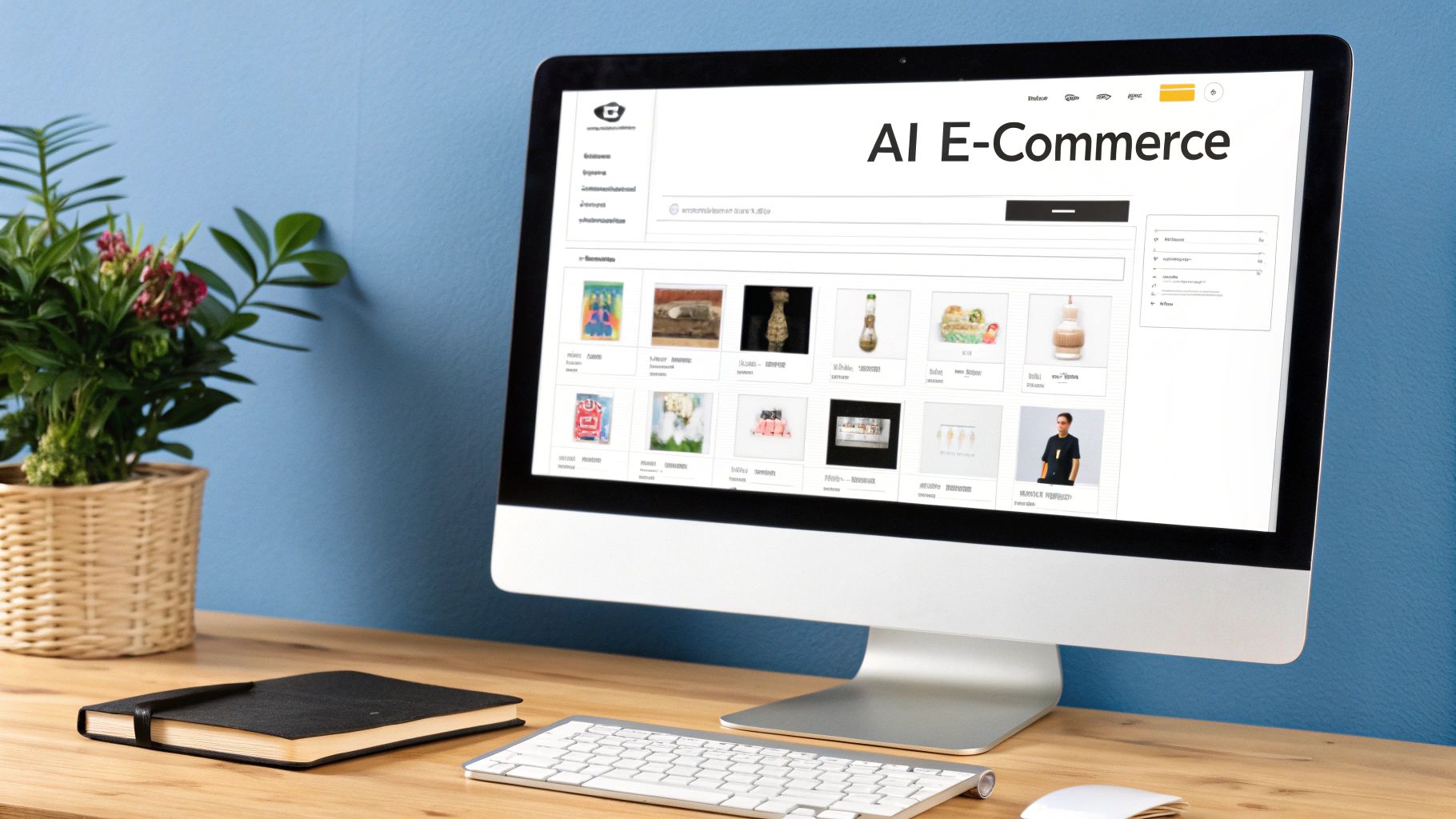 Infographic detailing the impact of AI on E-commerce and Dropshipping