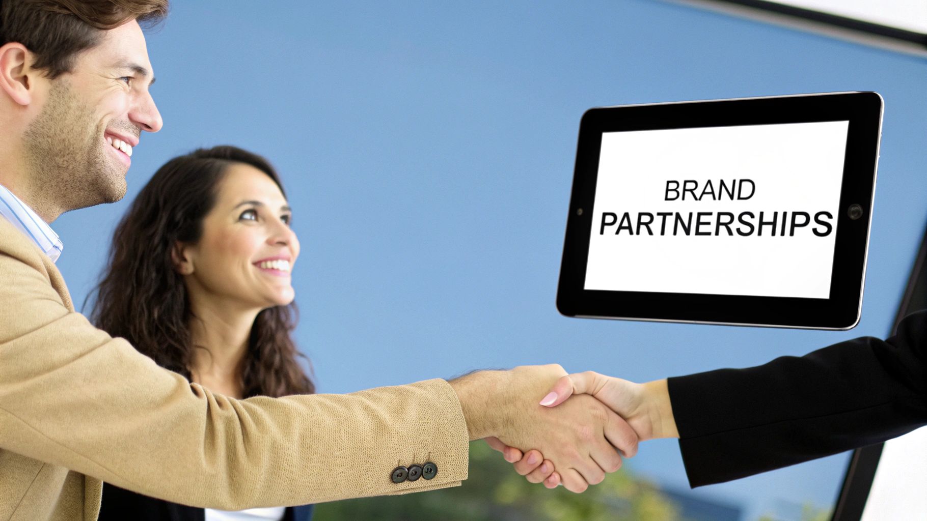 An influencer reviewing a product for a brand partnership, with professional lighting and camera setup.