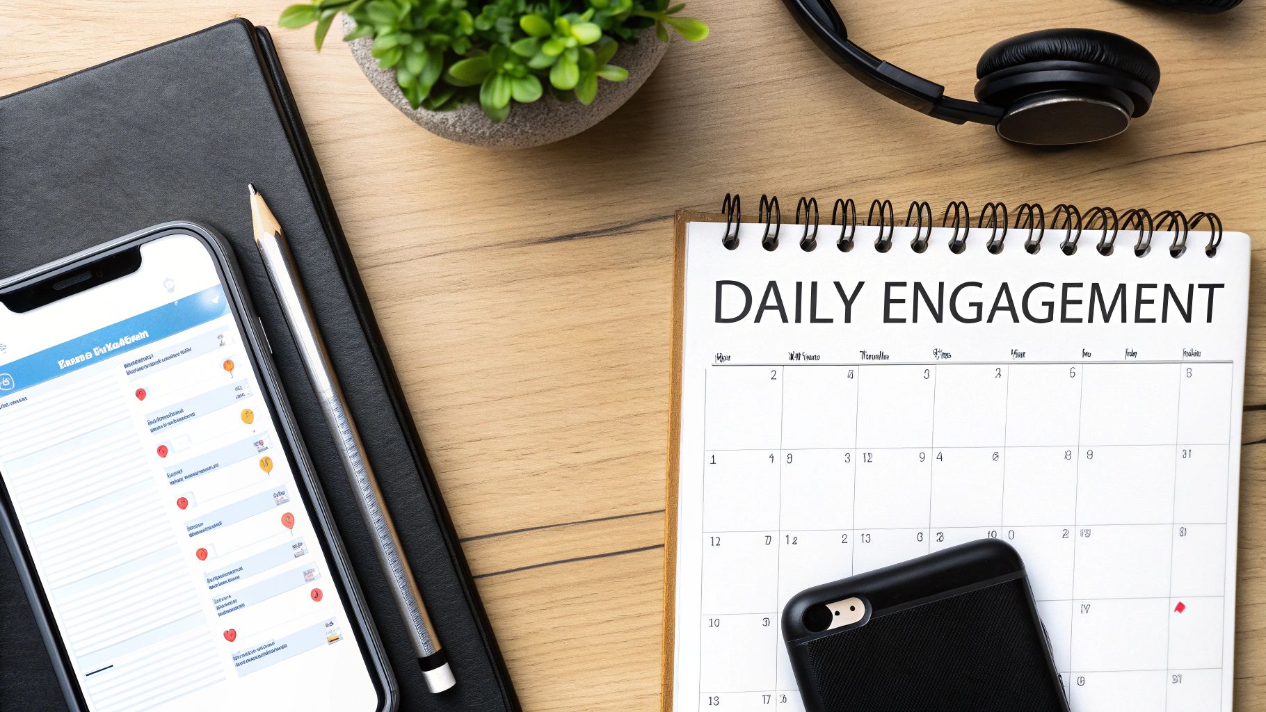 A person engaging on their phone, showing the social side of Instagram.