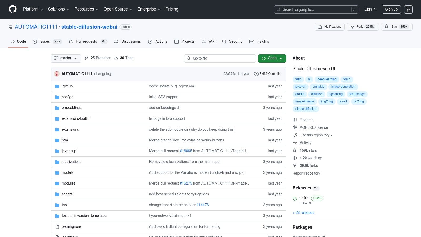 AUTOMATIC1111 Stable Diffusion WebUI
