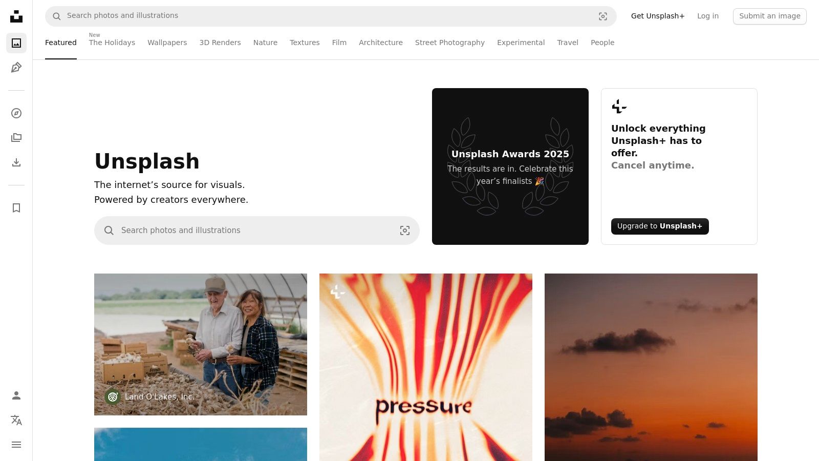 Unsplash (Free + Unsplash+)