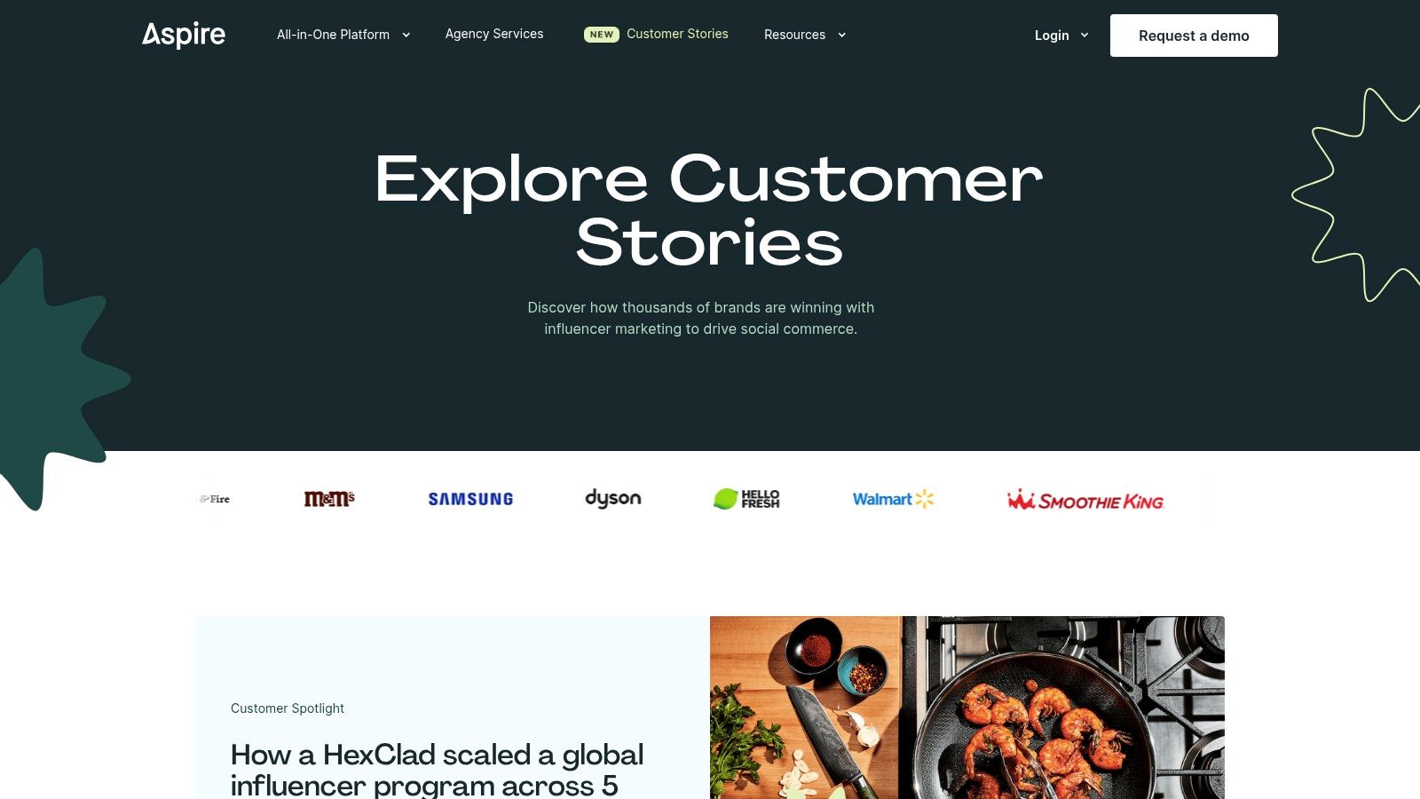 Aspire (Influencer Marketing Platform) – Customer Stories