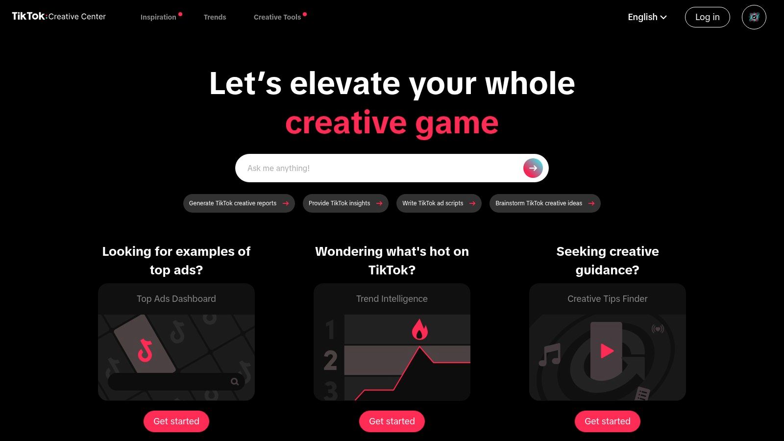TikTok Creative Center – Top Ads Dashboard