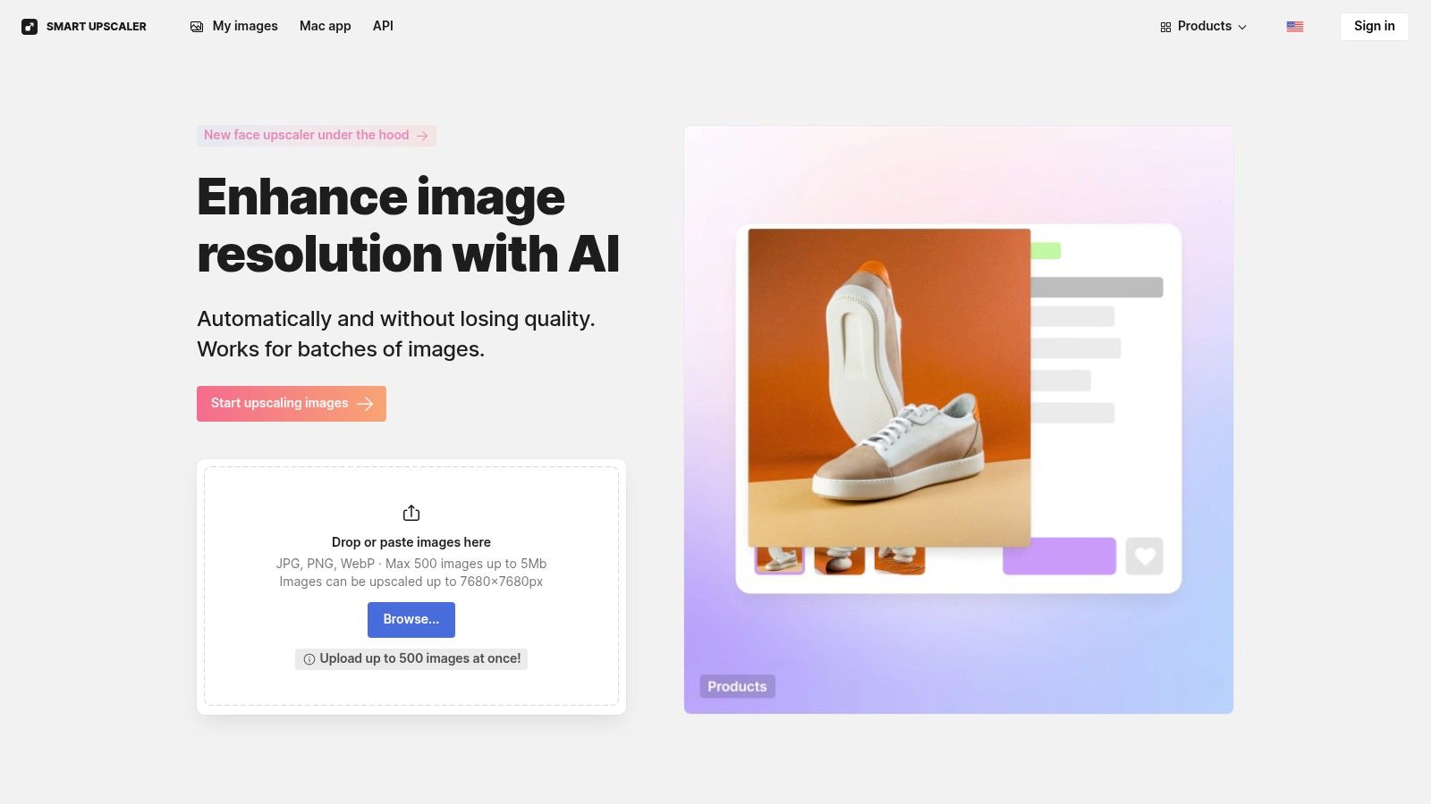 Icons8 Smart Upscaler