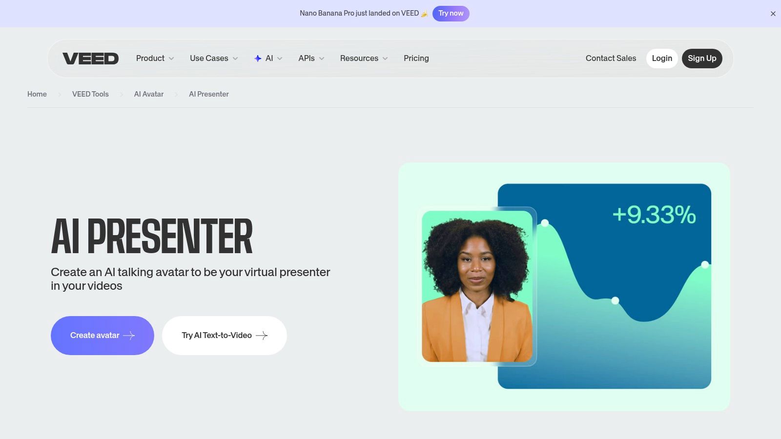VEED.IO talking avatar creator platform