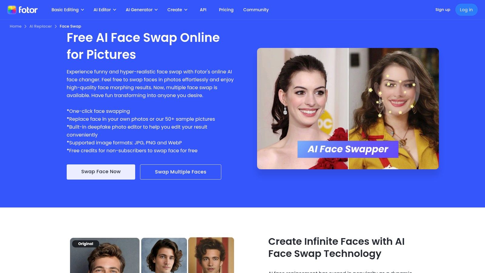 Fotor — AI Face Swap