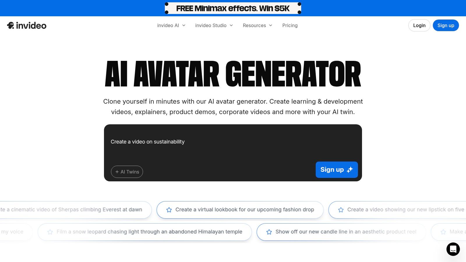 InVideo AI (Talking Avatars)
