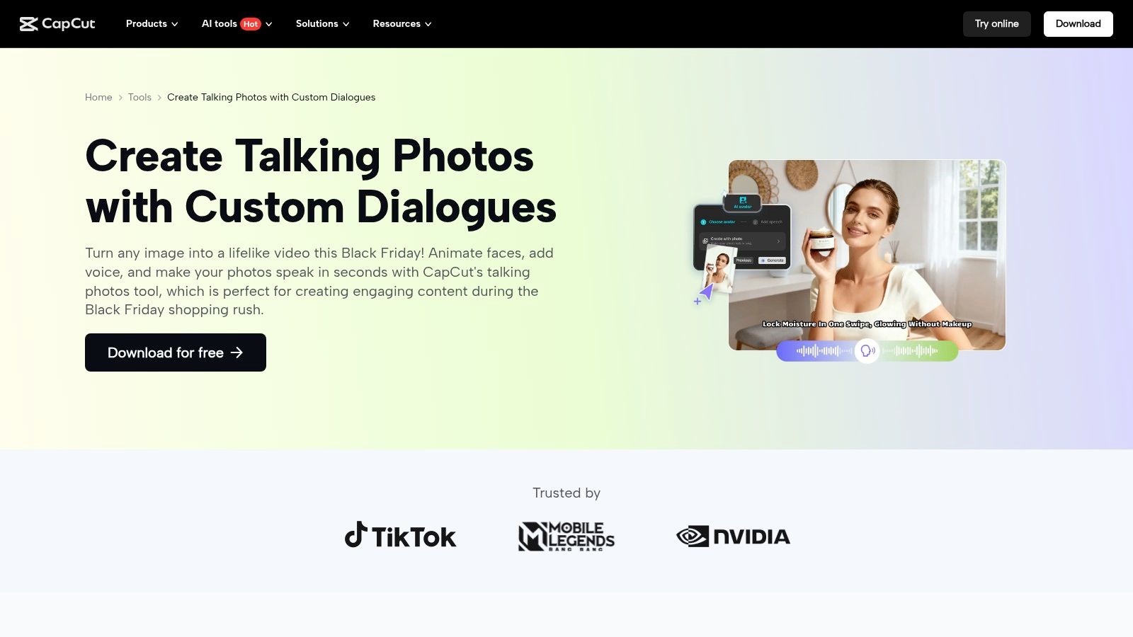 CapCut (Talking Photos)