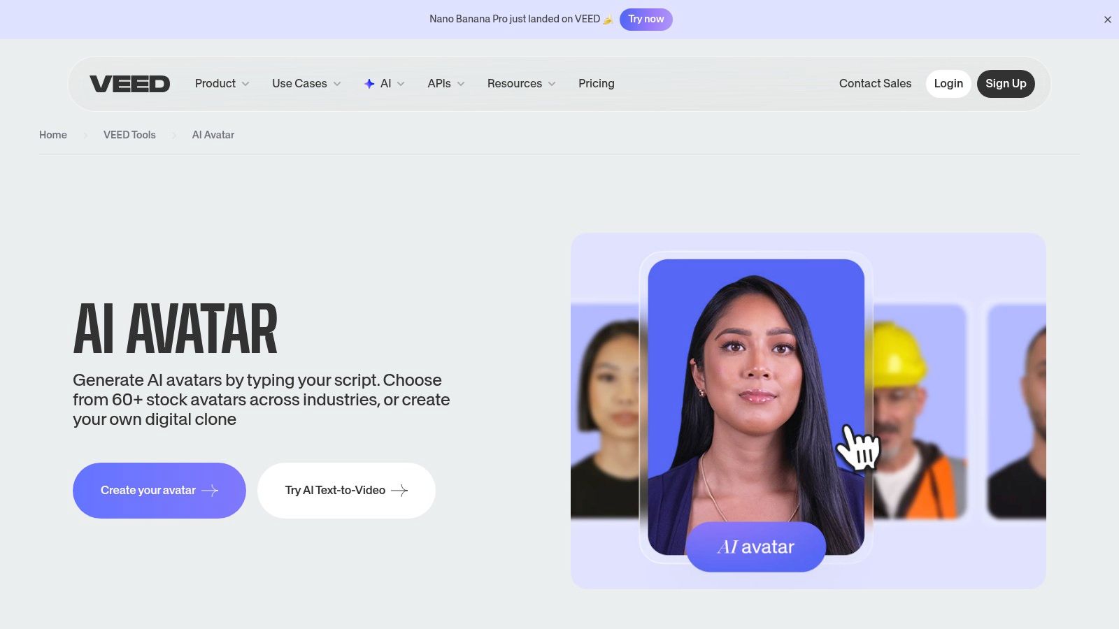 VEED.io — AI Avatar Maker