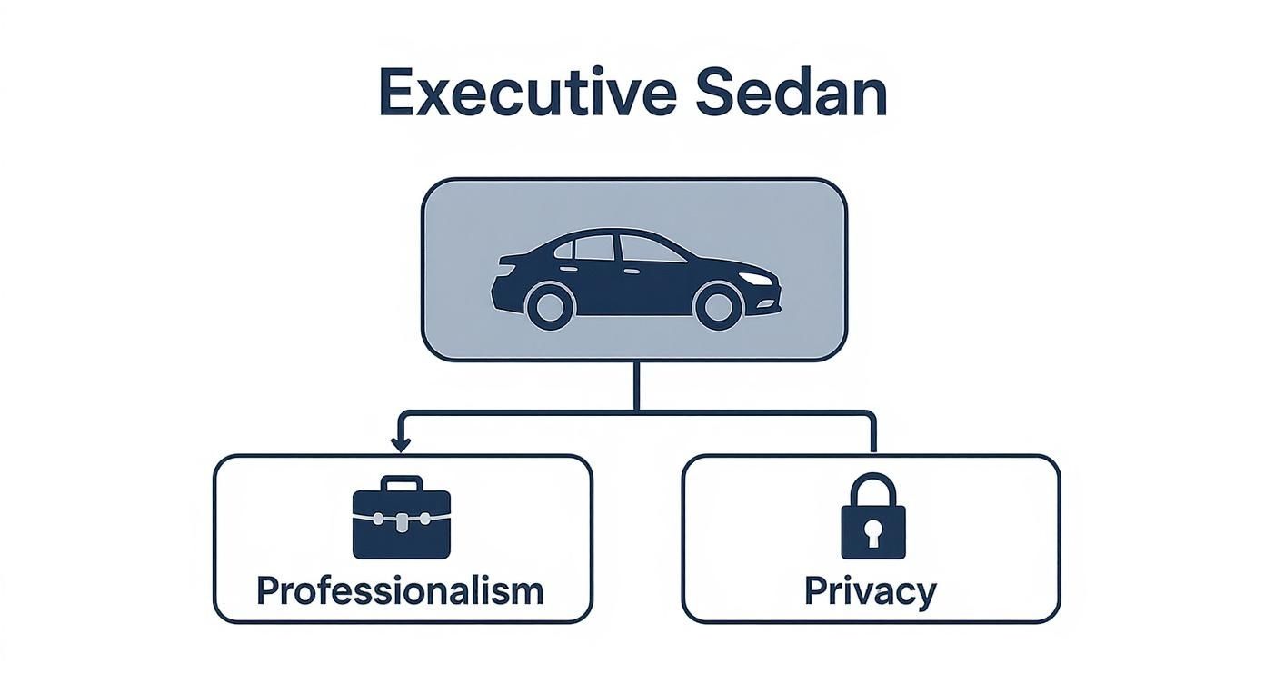 Infographic about types of limousines
