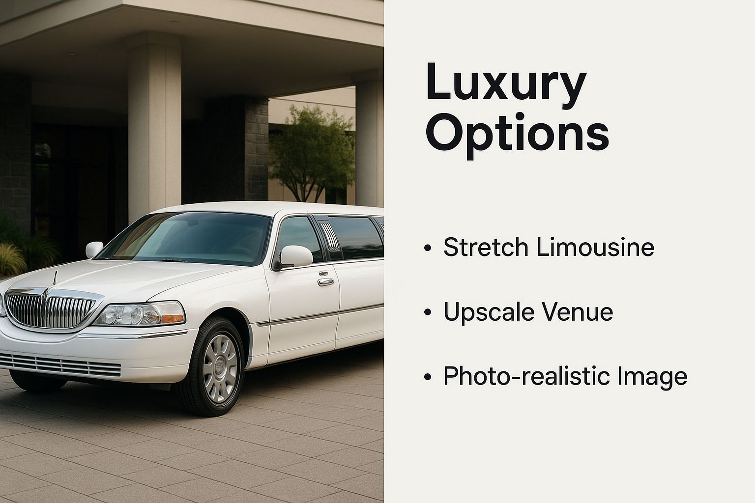 Infographic about limousine limo