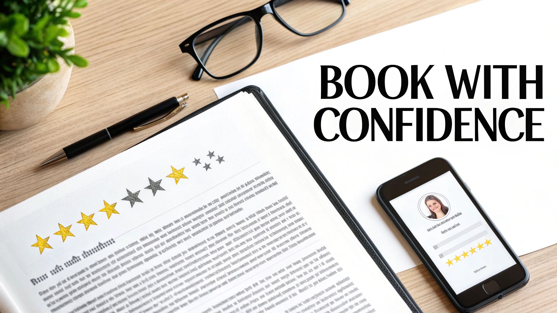 A bride and groom kissing in front of a classic black wedding limo