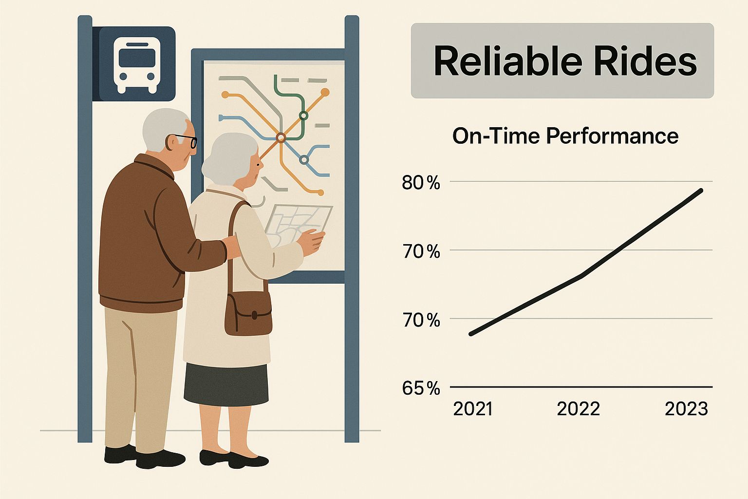 Infographic about senior transportation services chicago