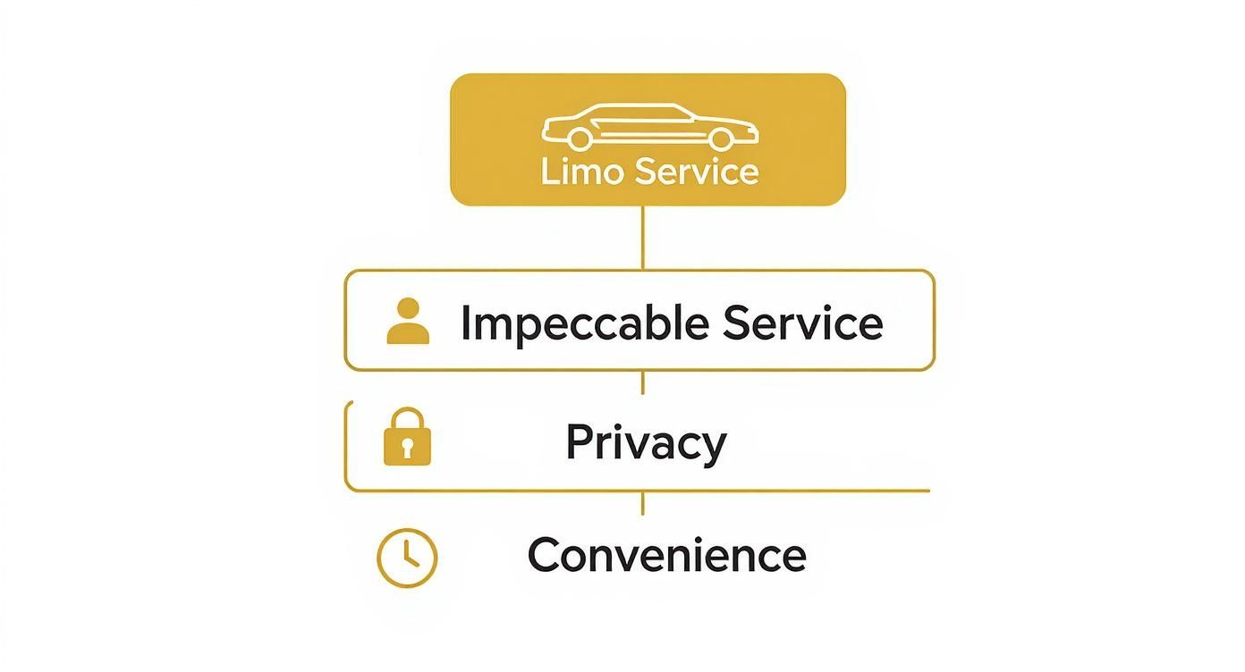 Infographic about luxury limo services