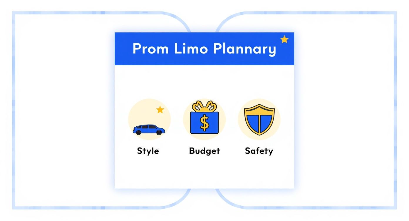 Infographic about prom stretch limos