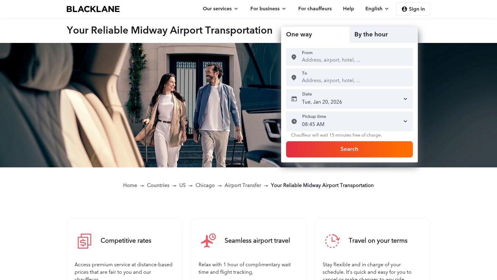 Blacklane – Midway airport transfer