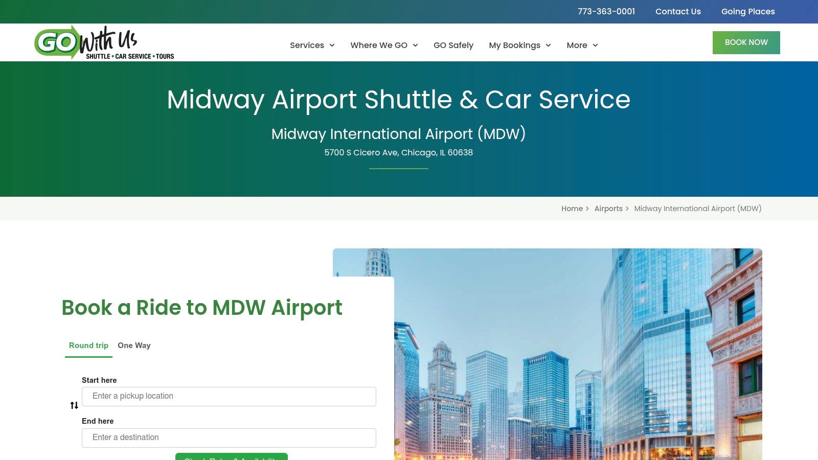 GO Airport Shuttle – Midway