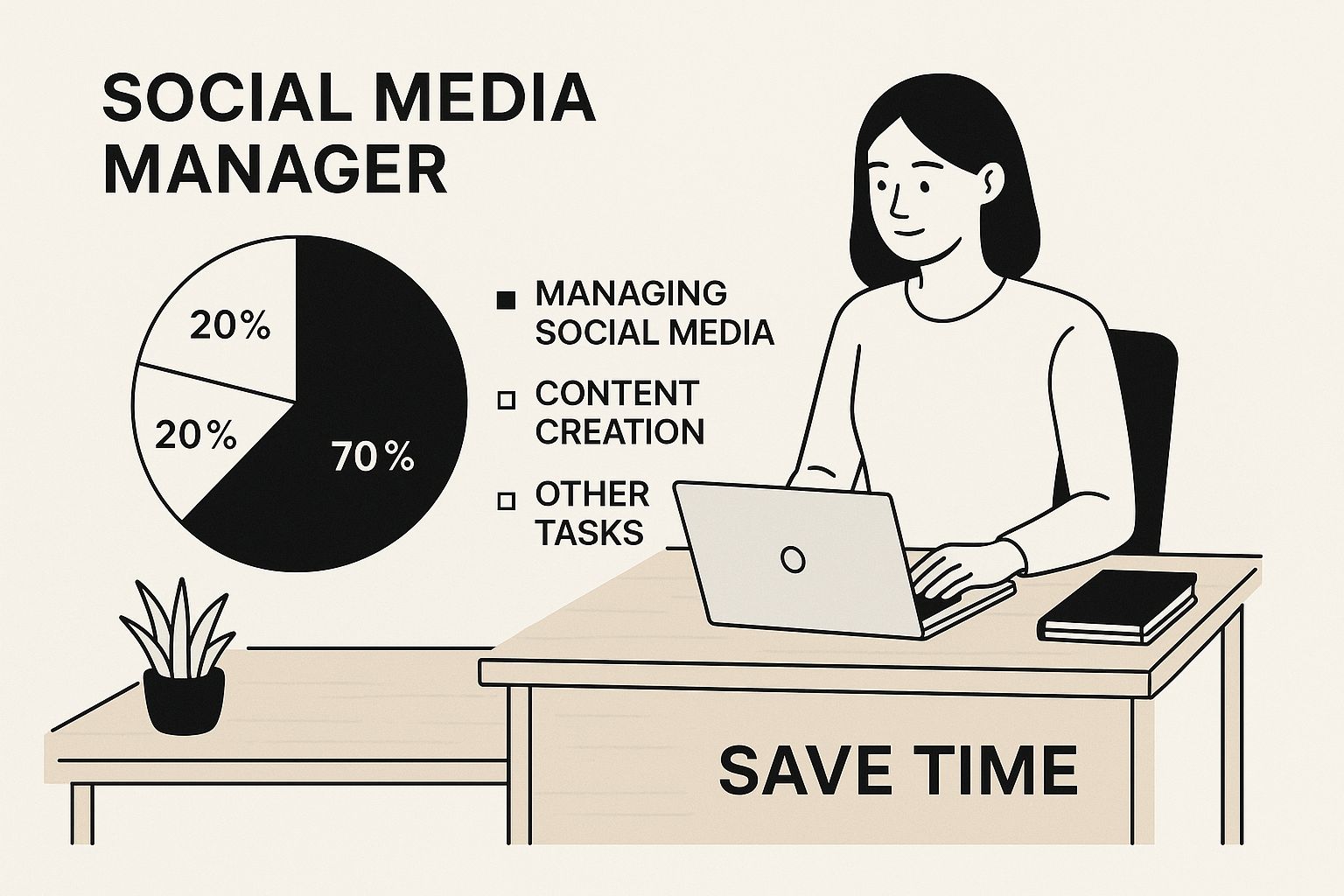 Infographic about schedule social media posts