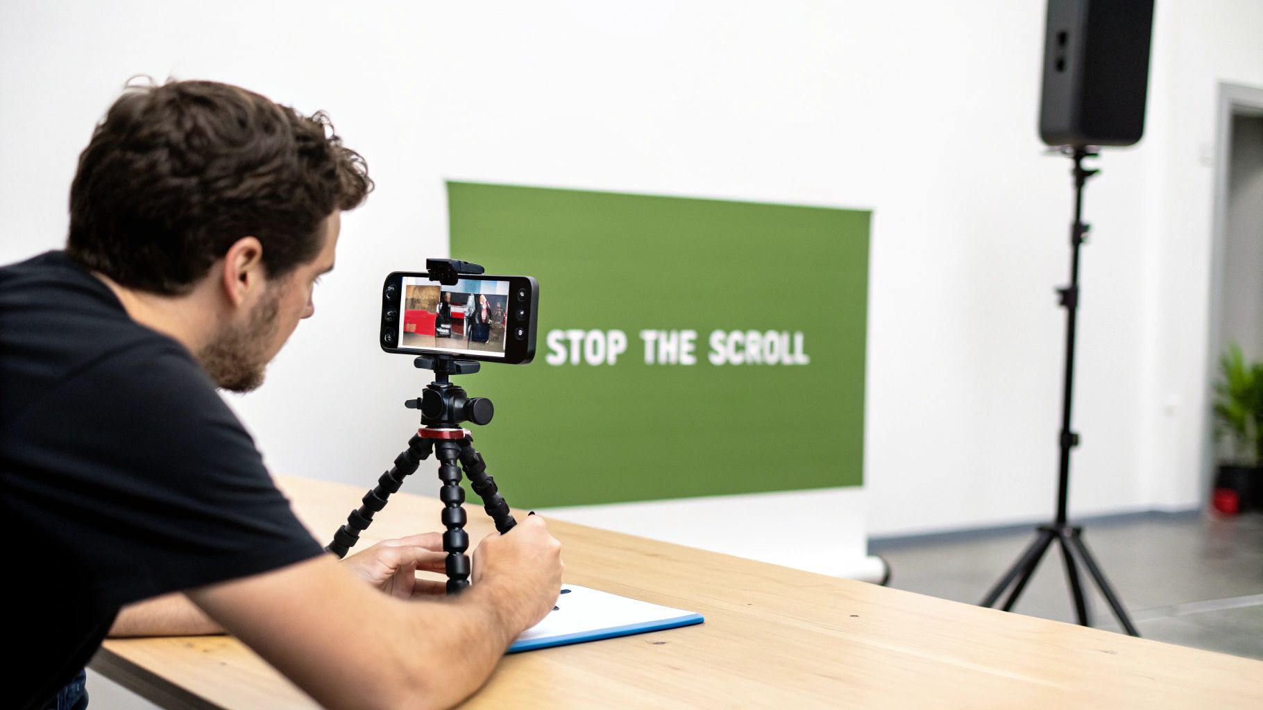 A person managing social media ad campaigns on a laptop screen.