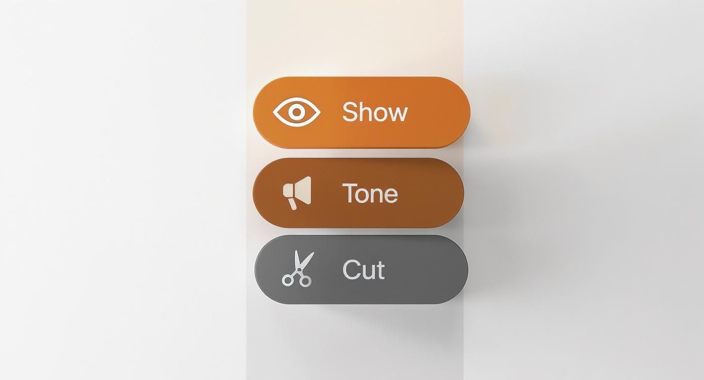 Infographic about script for advertisement
