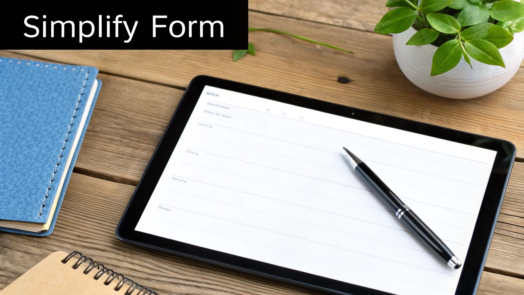 Infographic showing key data about simplifying forms and reducing friction