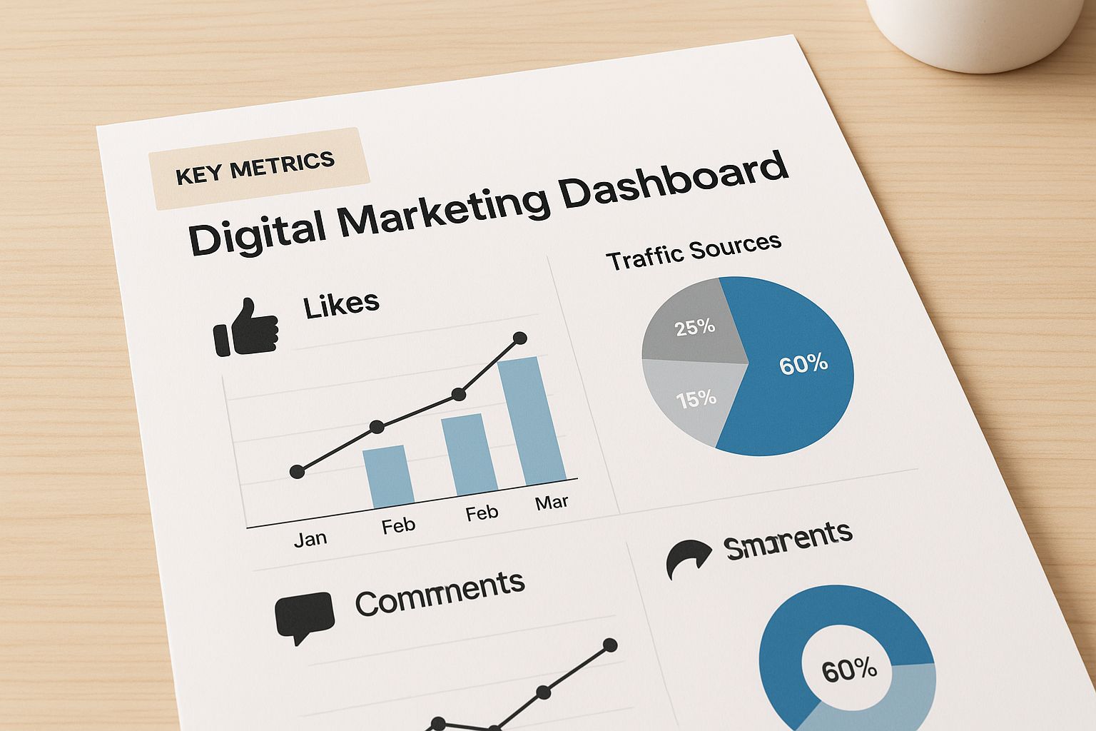 Infographic about tracking social media engagement