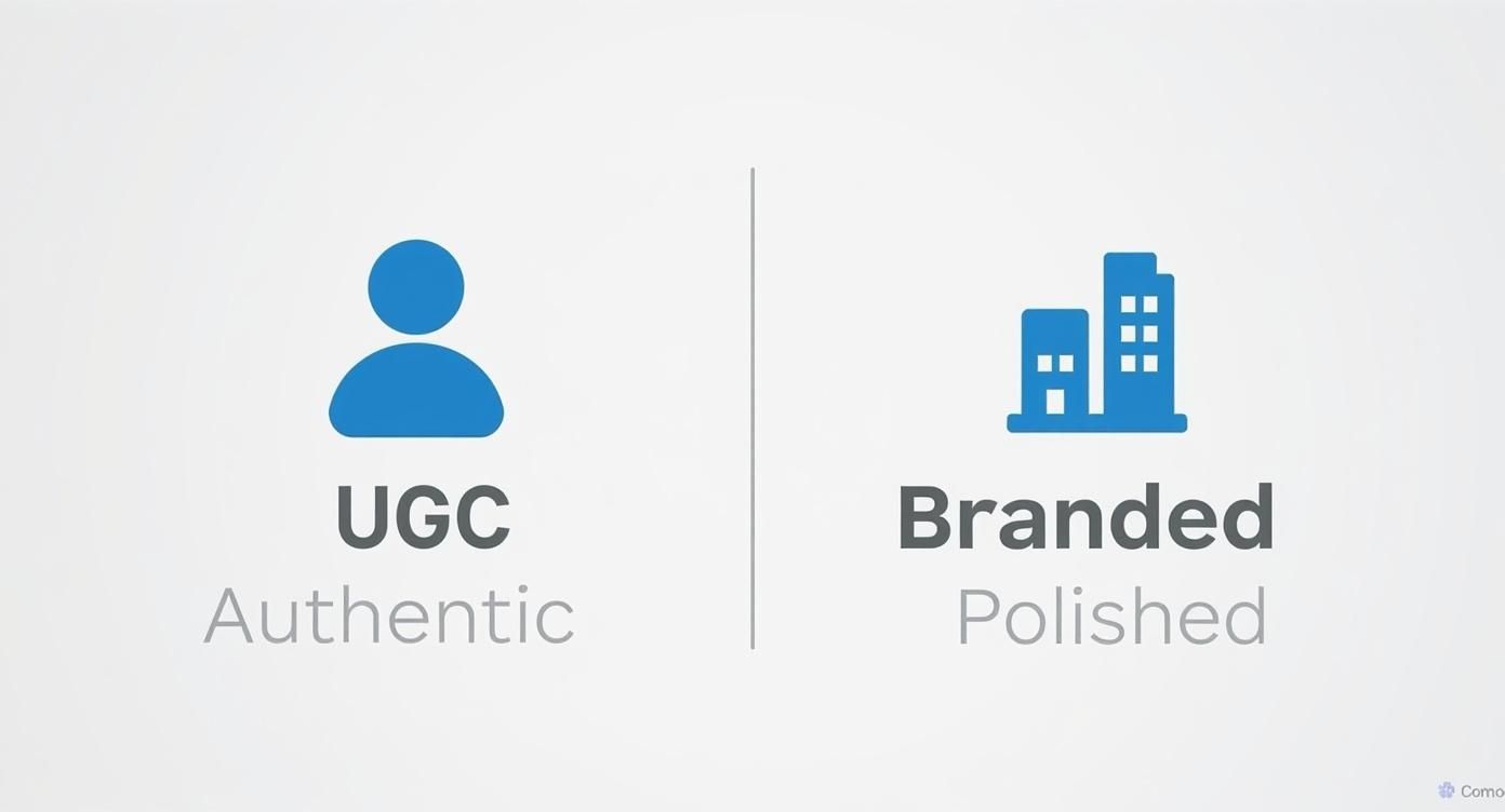 Infographic about what is ugc video