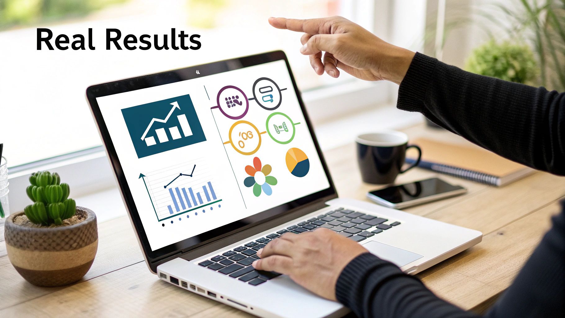 A split-screen image showing a traditional ad on one side and a UGC style video on the other, highlighting the difference in engagement metrics.