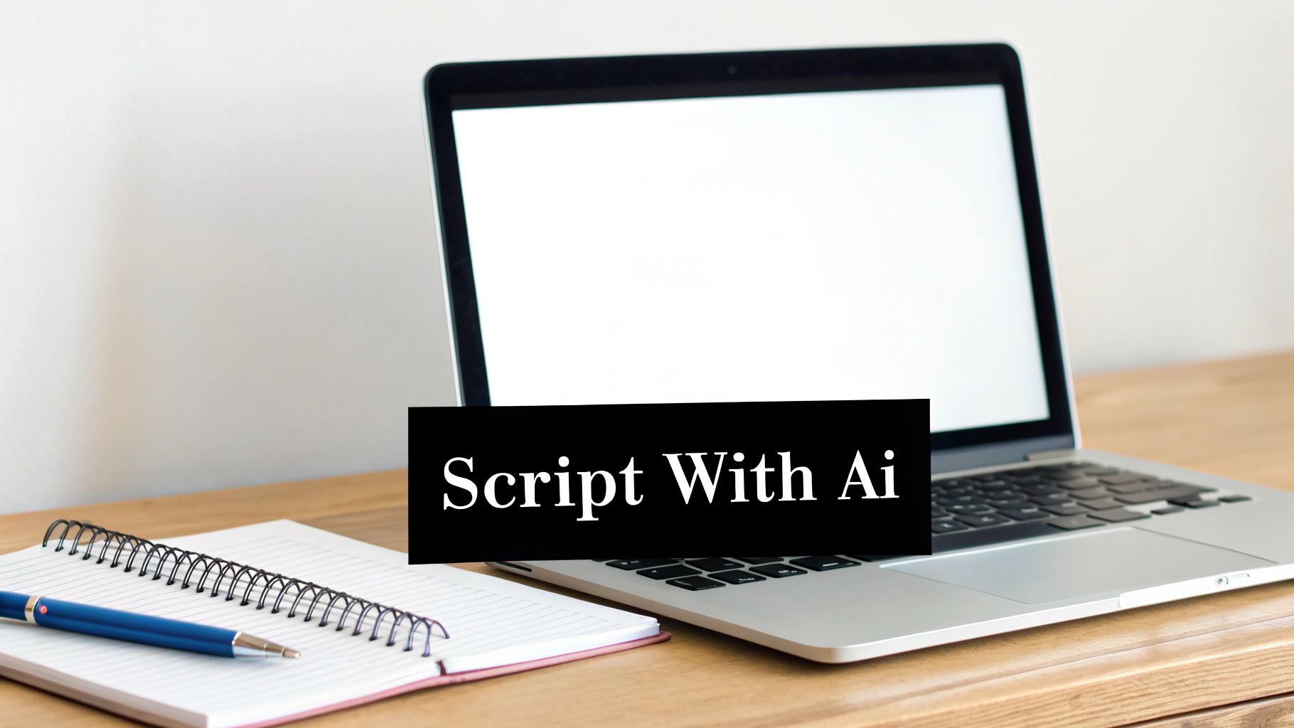 People collaborating on a video ad script with AI tools