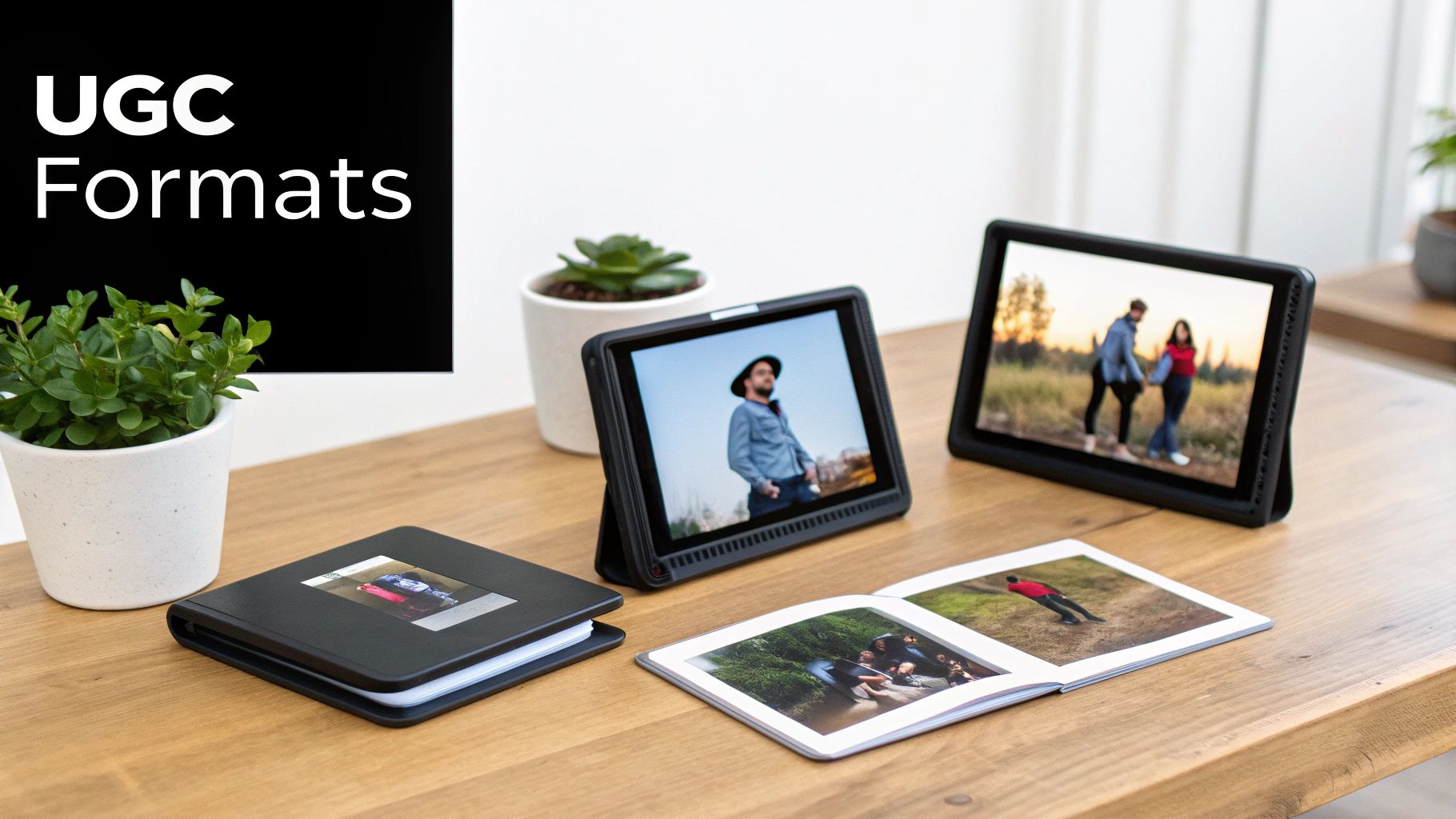 A collage of various user-generated content videos on different social media platforms.