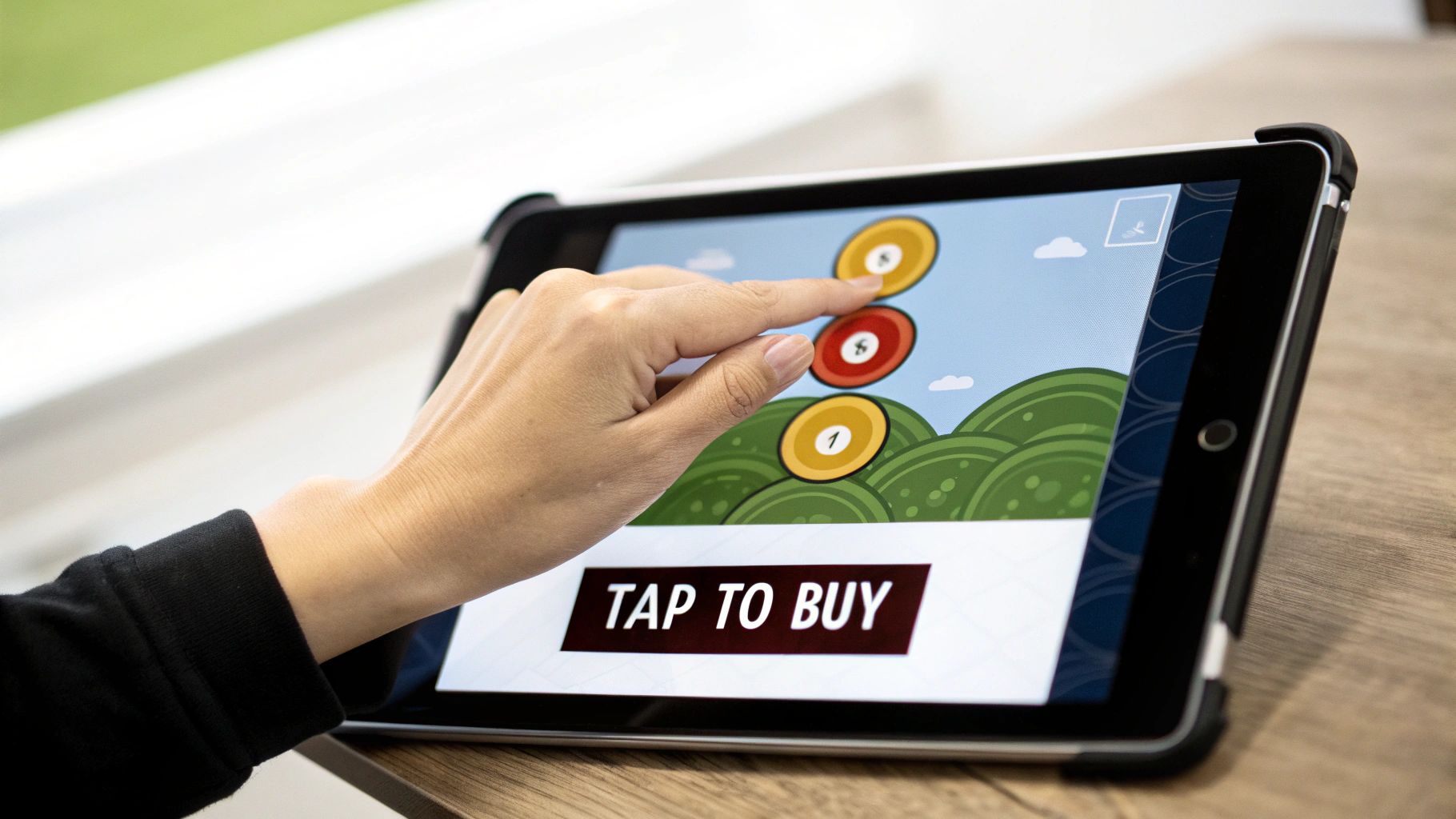 Infographic showing key data about In-App Purchases (IAP)