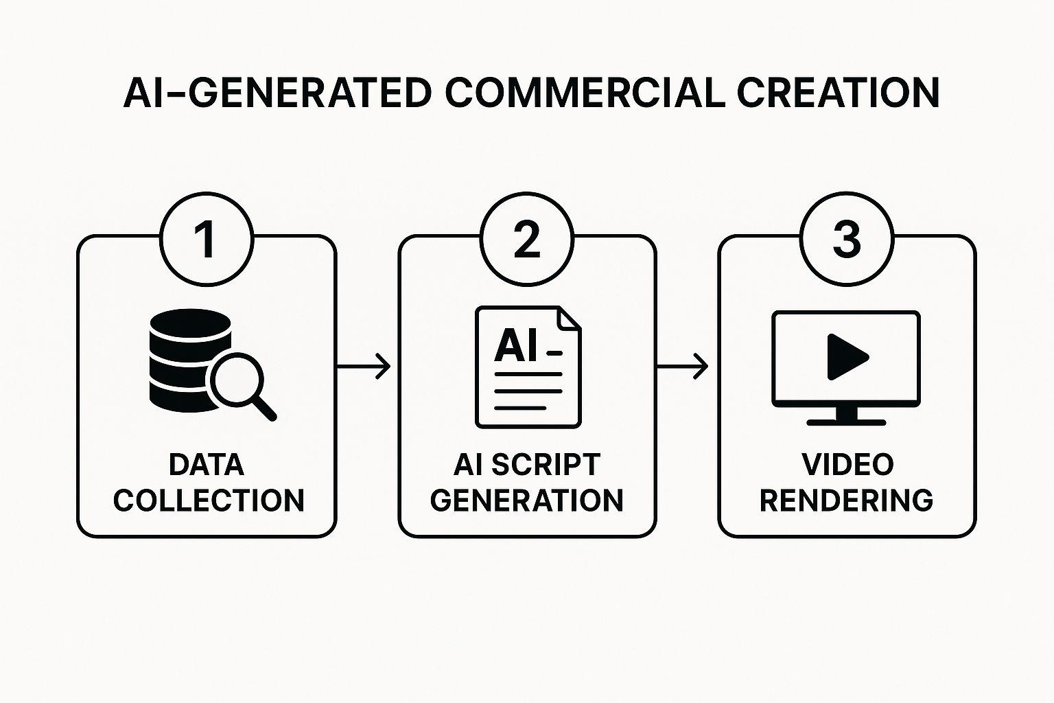 Infographic about ai generated commercials