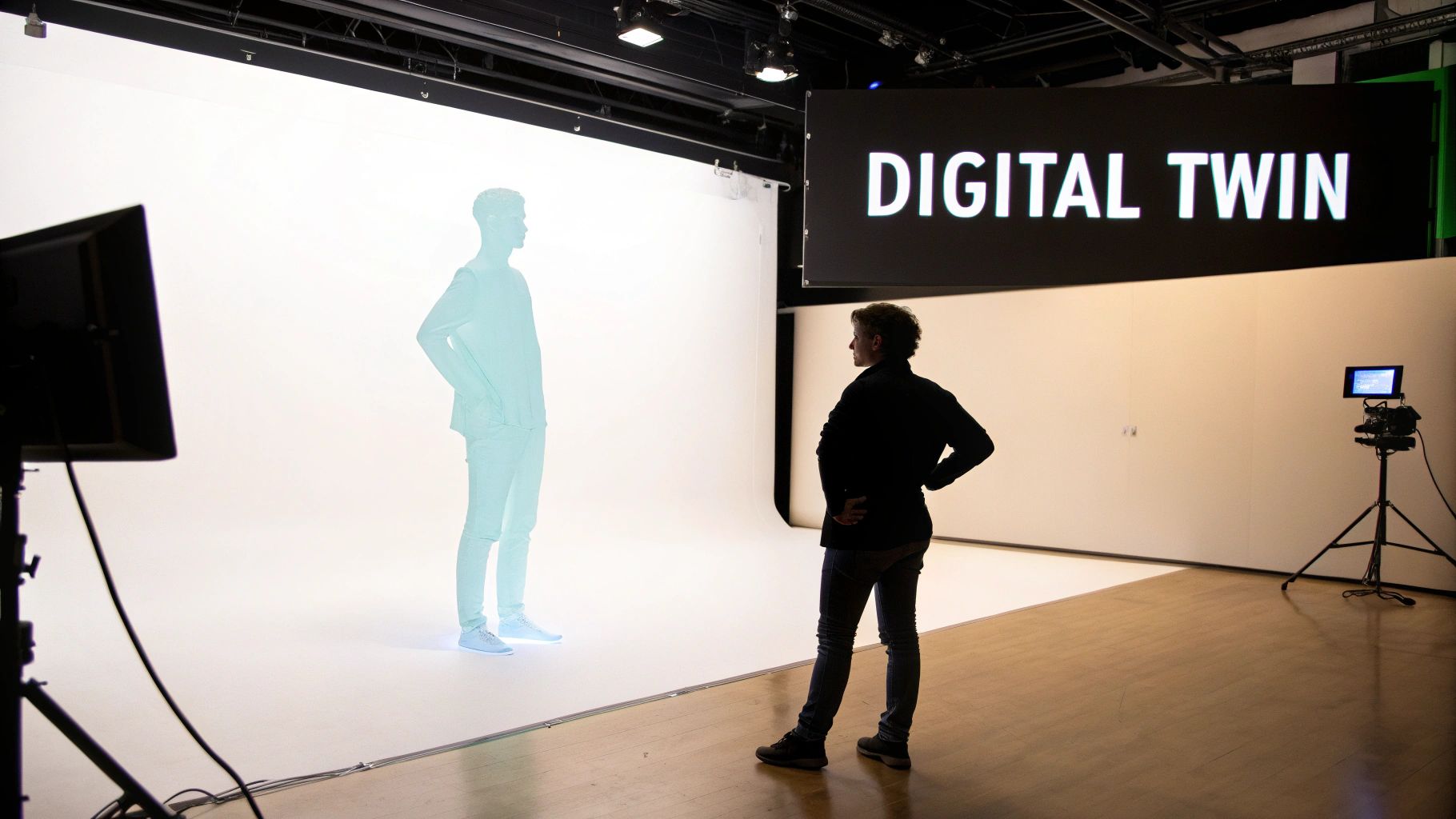 A collection of diverse, realistic digital avatars displayed on screen