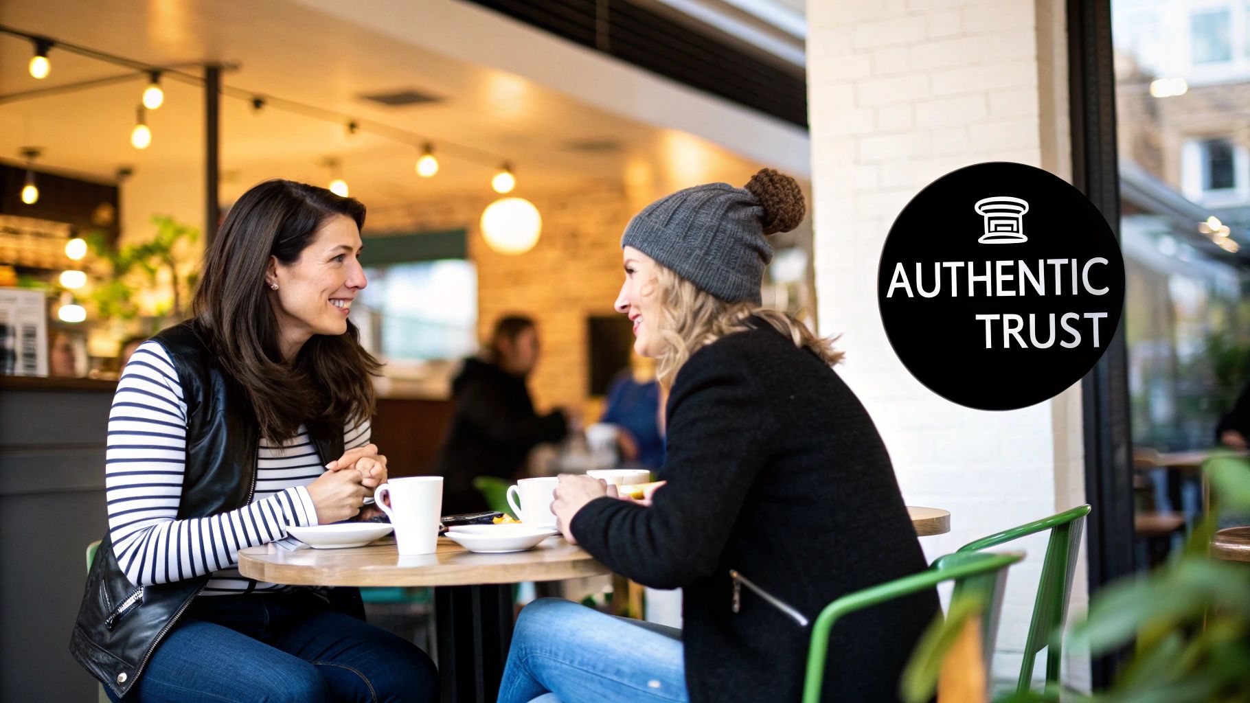 Close-up of a smartphone screen showing social media posts with likes and comments.