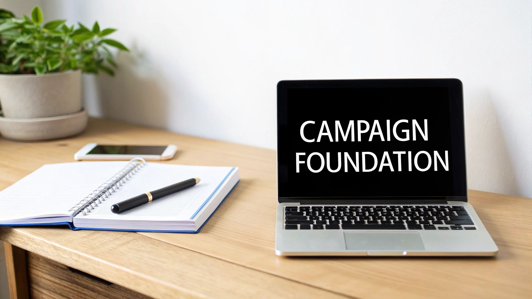 A blueprint being drawn, symbolizing the planning phase of an AI ad campaign