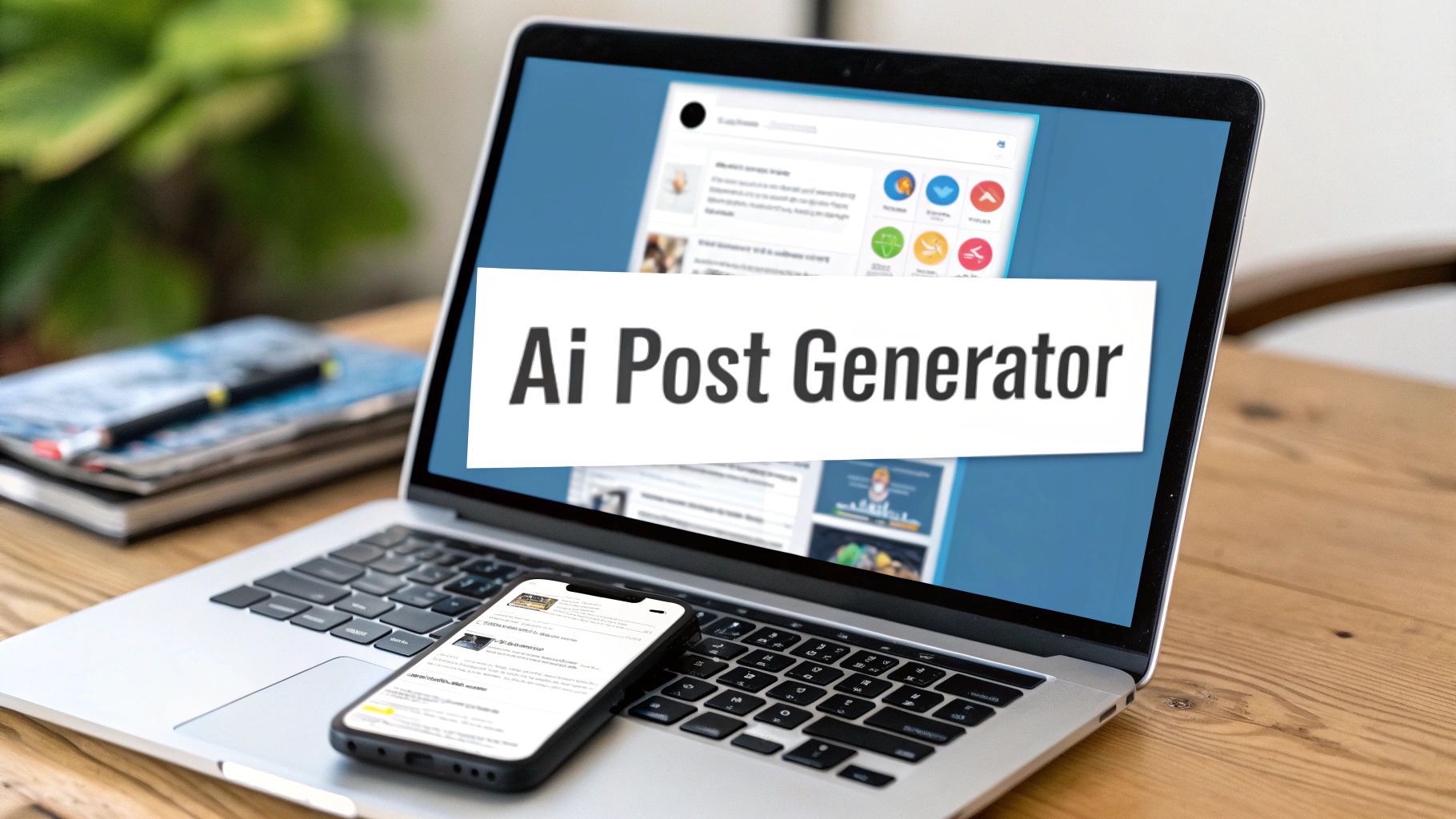 Your Guide to an AI Social Media Post Generator