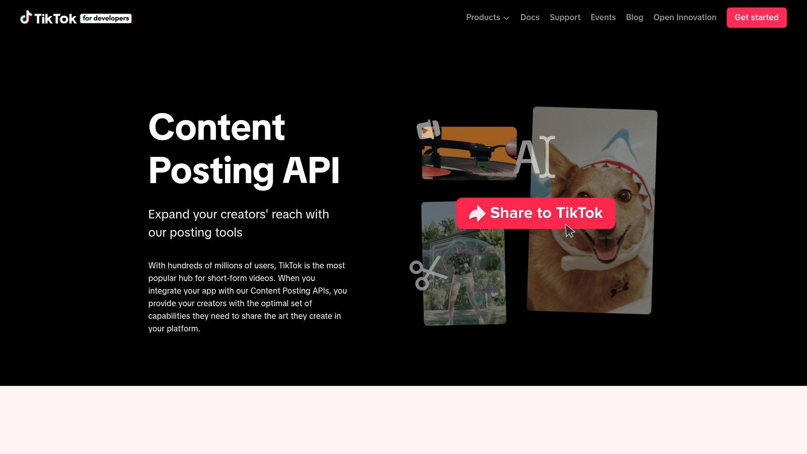 TikTok for Developers – Content Posting API
