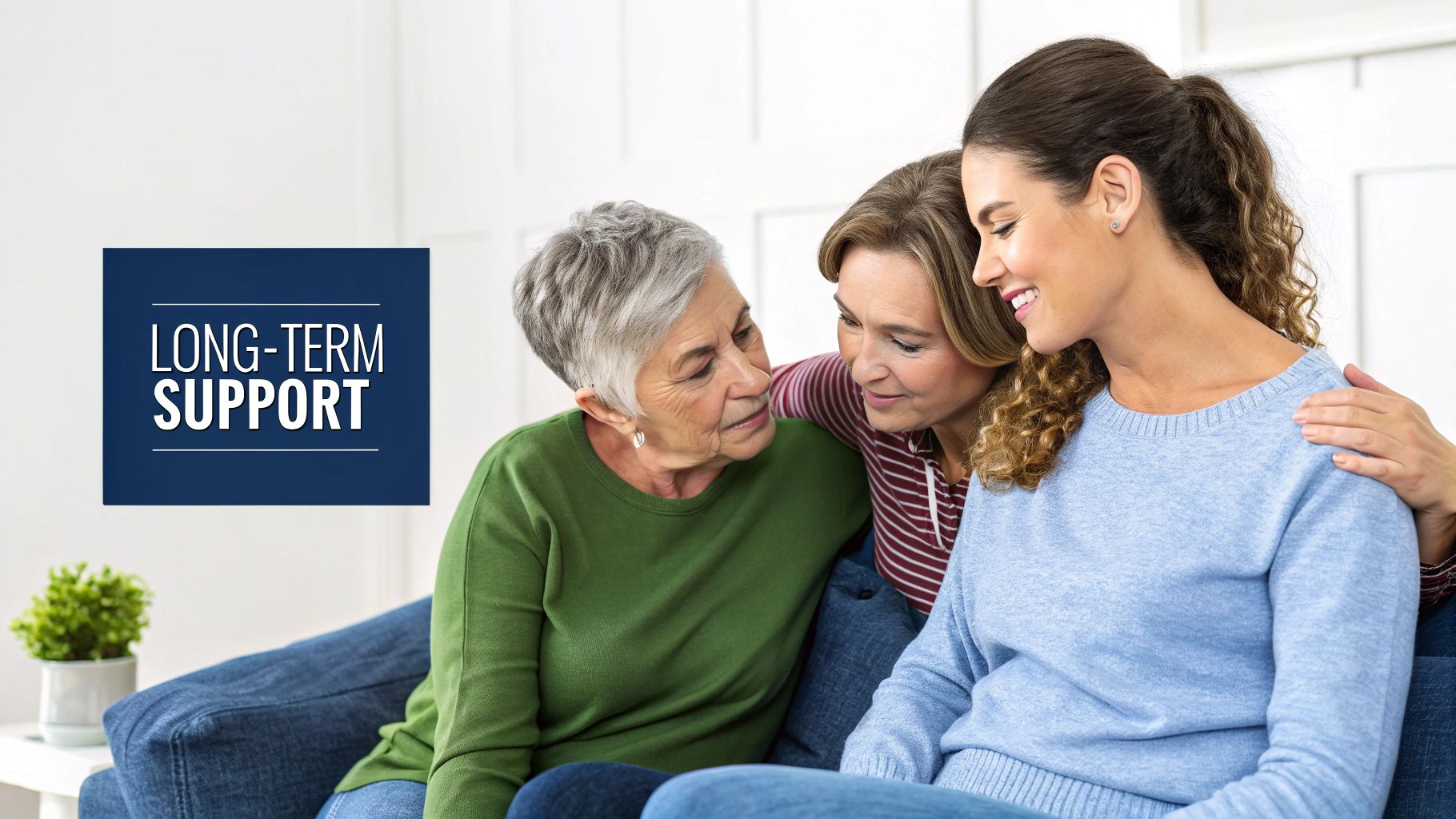 A group of people sit in a circle during a support group meeting, offering comfort and understanding to one another.