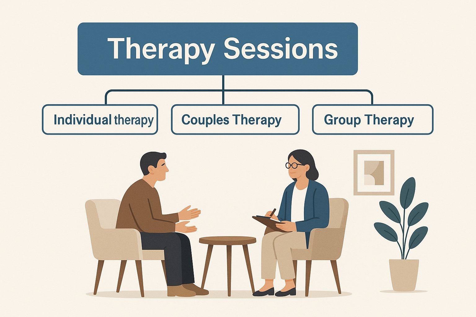 A collage showing the different phases of rehab therapy and holistic activities.
