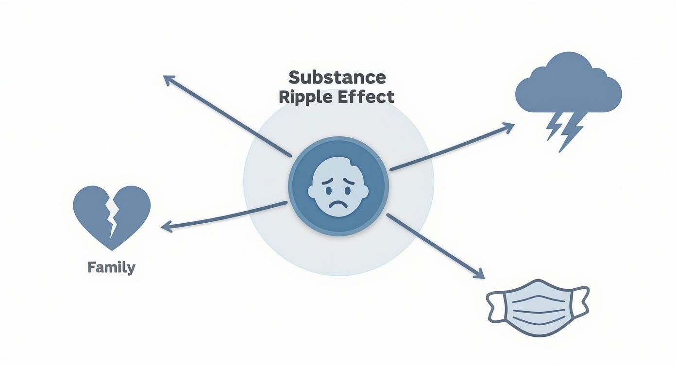 Infographic about family therapy for substance abuse