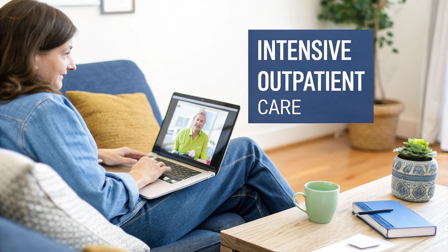 A supportive group therapy session in progress.