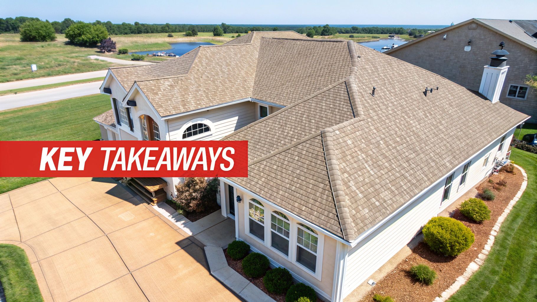 A close-up view of a professionally installed architectural shingle roof, showing the layered, dimensional texture.