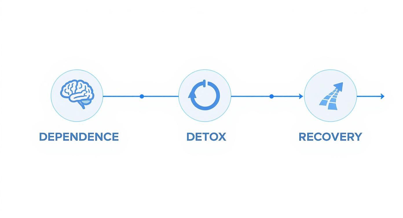 Infographic about detoxification from methamphetamine