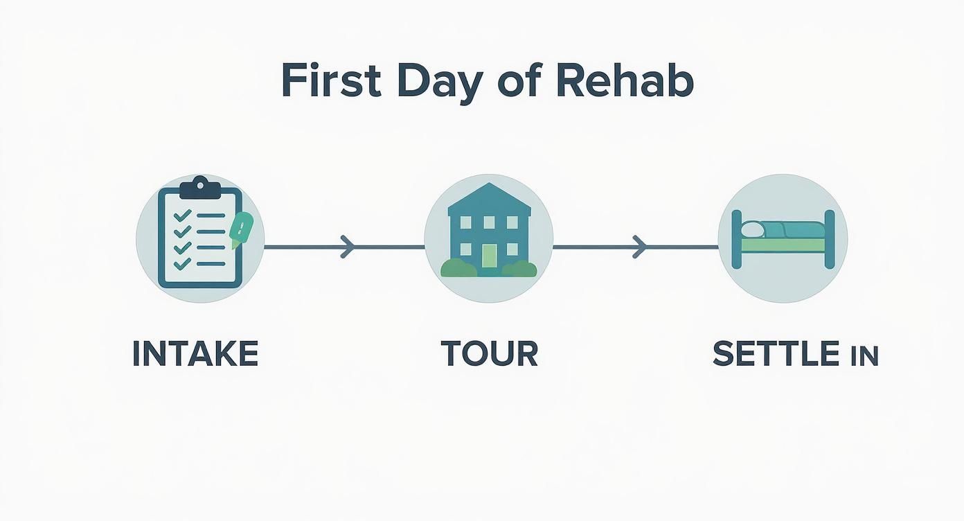 Infographic about what is rehab like