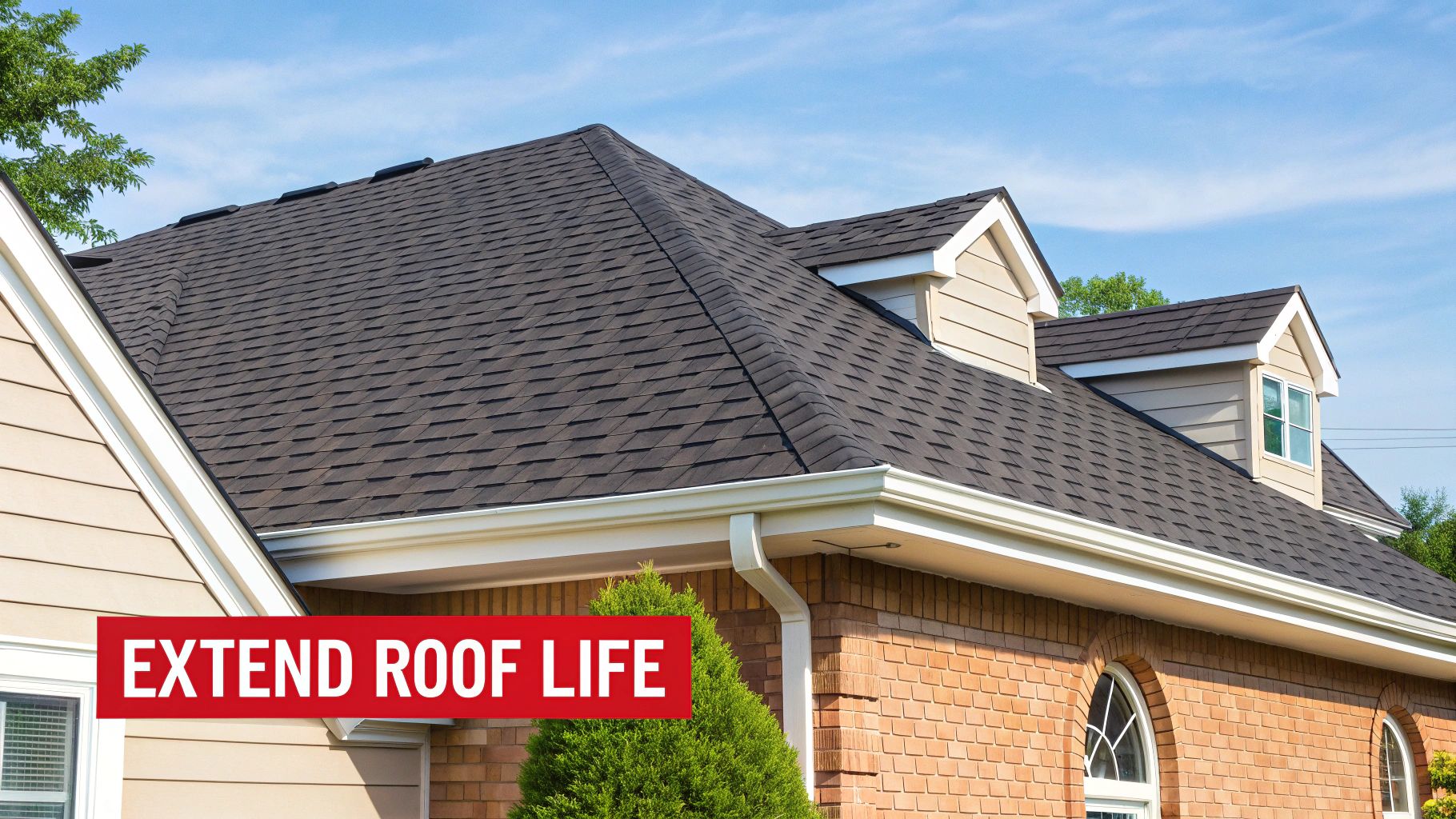 A well-ventilated attic with soffit and ridge vents visible from inside.