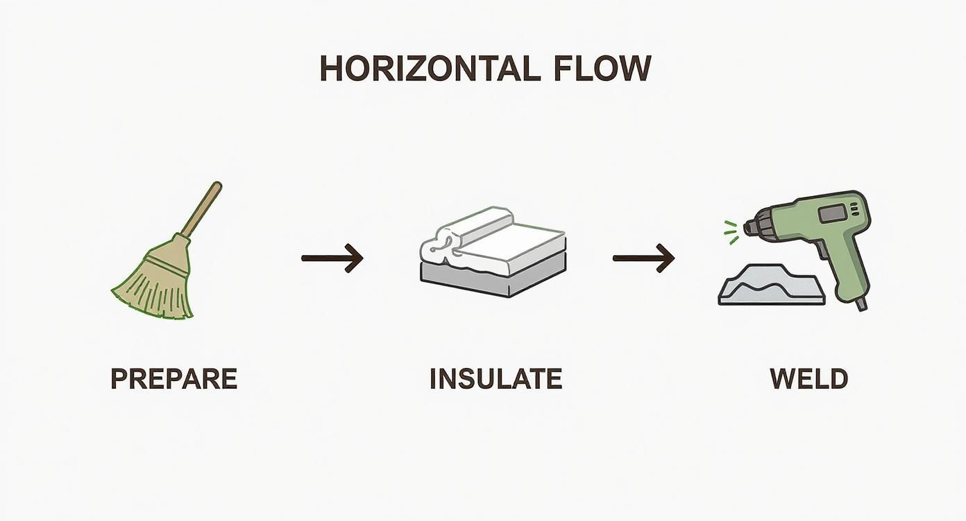Infographic about residential tpo roofing