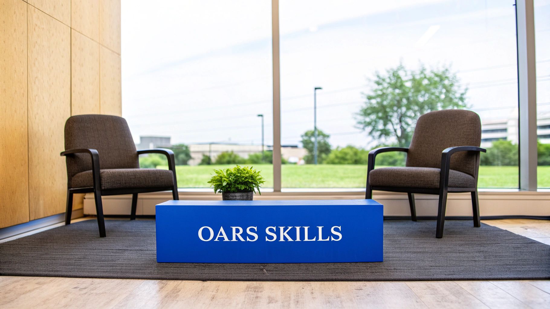 Two people having a supportive conversation